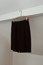1990's TOULA CHOCOLATE WOOL KNIT SKIRT | SIZE S/M