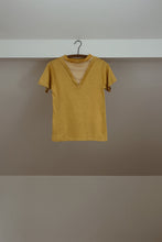 1960's MACRAE GABARDINE KNIT MOCK TEE | SIZE S