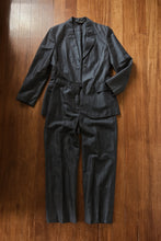 1990's NAVY LINEN + WOOL SUIT | SIZE 27