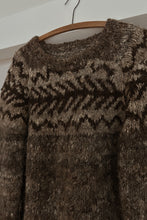 1980's RARE CHUNKY MOHAIR KNIT FAIR ISLE JUMPER | SIZE M/L