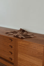 1950's WOVEN MOHAIR FRINGE SCARF | 43" x 7"