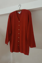 1990's CARLISLE CHERRY SILK + CASHMERE CARDIGAN | SIZE M