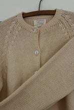 1960's PURE WOOL BRITISH KNIT CARDIGAN | SIZE S/M
