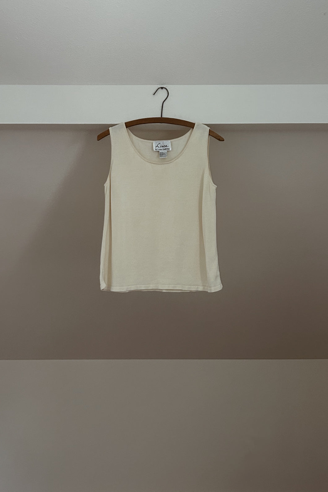 1990's SILK + COTTON KNIT TANK | SIZE M