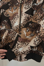 1980's PURE SILK LEOPARD BOMBER | SIZE M