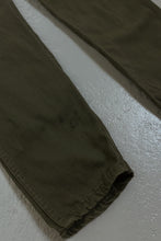 1980's HIGH RISE SLIM CUT COTTON MILITARY FATIGUES | SIZE 27