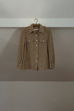 1970's ELEANOR BRENNER WOVEN FLAX SHIRT | SIZE S
