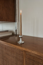 MID CENTURY STAINLESS STEEL CANDLE HOLDER