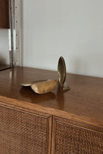 MID CENTURY BRASS SHELL BOOKENDS