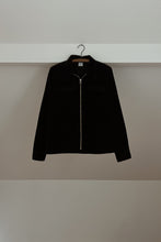 Y2K BLACK CORD ZIP JACKET | SIZE M