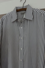 1990's CLASSIC OVERSIZED STRIPE POPLIN | SIZE L
