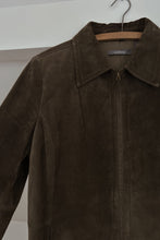 Y2K CLASSIC OLIVE SUEDE JACKET | SIZE M