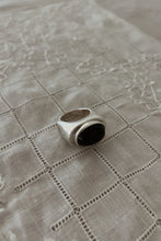 1950's 925 STERLING + ONYX RING | SIZE 6.5