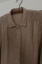 1970's PLEATED OAT PEASANT TOP | SIZE M