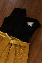 1970's GOLD QUILTED MAXI | SIZE M