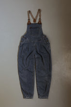 1980's LEE PLEATED DENIM OVERALLS | SIZE 28