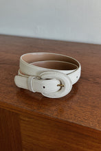 1990's WHITE LEATHER BELT | SIZE M