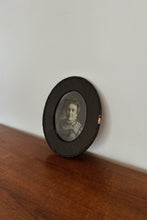 EDWARDIAN BLACK WOOD FLORAL TRIM FRAME