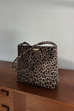 1990's NINE WEST LEOPARD VINYL TOTE