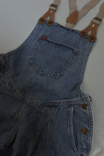 1980's LEE PLEATED DENIM OVERALLS | SIZE 28