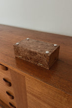 HAND CARVED BURLWOOD BOX | 7" x 4" x 2.75"