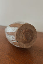 1970's SPECKLE GLAZED STUDIO CERAMIC VASE | 11" x 5"