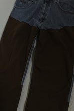 1990's WESTERN WRANGLER CHOCOLATE PANEL WORKWEAR DENIM | SIZE 32