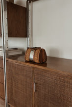 1970's BAMBOO BOX BAG | 7" x 6" x 4.5"