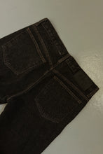 1990's CALVIN KLEIN CHARCOAL TWILL KICK FLARE DENIM | SIZE 29