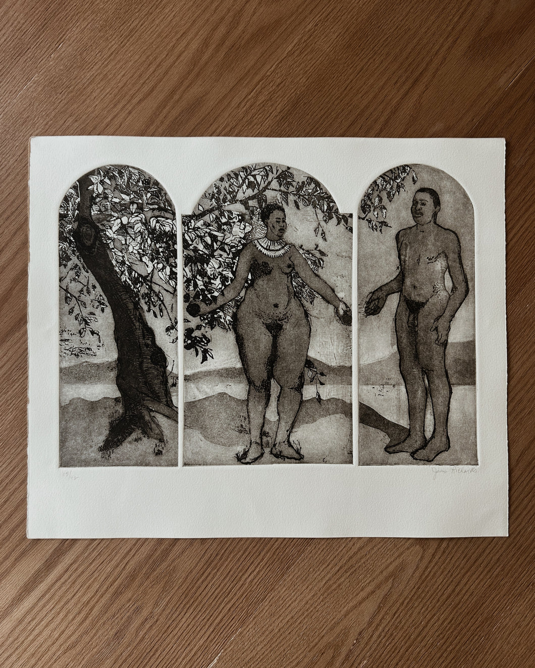 1971 RARE JAMES RICHARDS (YALE AT NORFOLK) SIGNED LIMITED EDITION PRINT | 15