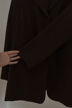 1990's MINIMAL CHOCOLATE BLAZER | SIZE XL