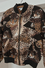 1980's PURE SILK LEOPARD BOMBER | SIZE M