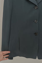 1990's PURE SILK JONES SOFT TEAL BLAZER | SIZE M