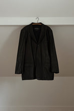 1990's CLASSIC BLACK BUTTERY SOFT LEATHER JACKET | SIZE XL/XXL