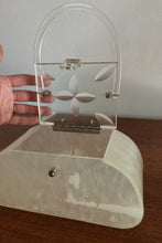 1950's CLEAR LUCITE BOX BAG