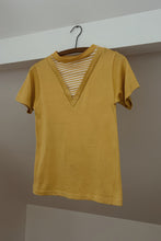 1960's MACRAE GABARDINE KNIT MOCK TEE | SIZE S
