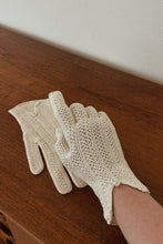 1950's COTTON CROCHET DRIVING GLOVES
