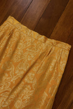 1960's INCREDIBLE GOLD FUR TRIM JACQUARD SET | SIZE S