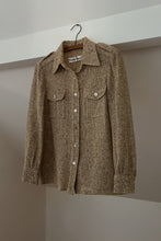 1970's ELEANOR BRENNER WOVEN FLAX SHIRT | SIZE S