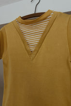 1960's MACRAE GABARDINE KNIT MOCK TEE | SIZE S
