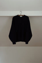 1980's NAVY CHUNKY RIB KNIT JUMPER | SIZE L