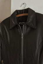 1990's BLACK SOFT LEATHER BIKER JACKET | SIZE XS