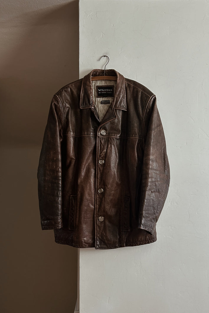 1990's WILSONS HERILOOM LEATHER JACKET | SIZE L