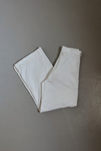 1970's WHITE COTTON SAILOR WIDE LEGS | SIZE 27