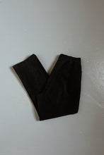 Y2K BLACK SUEDE TROUSERS | SIZE 30