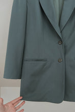 1990's SEA GREEN WOOL BLAZER | SIZE M/L