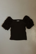 1980's BALENCIAGA BLACK OFF SHOULDER BLOUSE | SIZE M