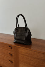 Y2K J JILL BLACK BUTTERY SOFT PATCHED LEATHER SHOULDER BAG