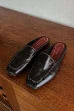 1990's ENZO STITCHED LEATHER LOAFER SLIDES | SIZE 8