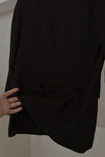 Y2K PURE IRISH LINEN CLASSIC BLACK BLAZER | SIZE M